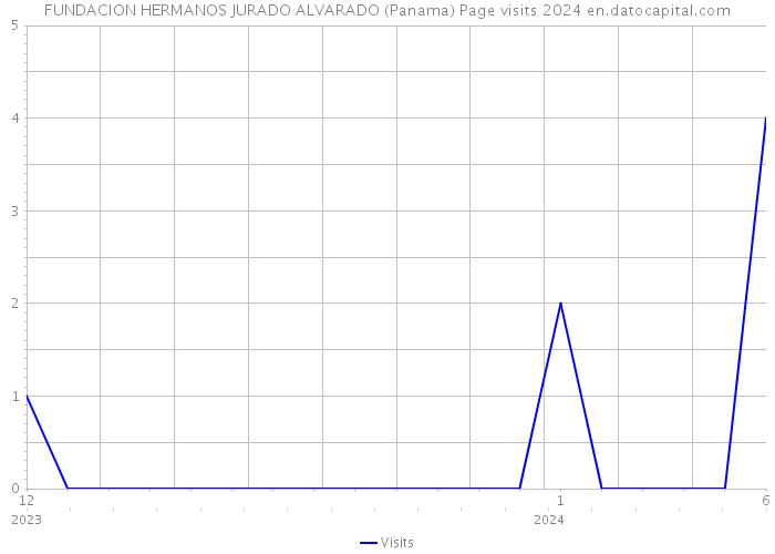 FUNDACION HERMANOS JURADO ALVARADO (Panama) Page visits 2024 