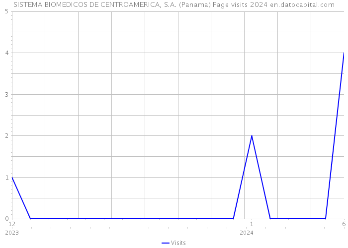 SISTEMA BIOMEDICOS DE CENTROAMERICA, S.A. (Panama) Page visits 2024 