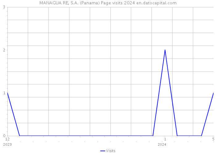 MANAGUA RE, S.A. (Panama) Page visits 2024 