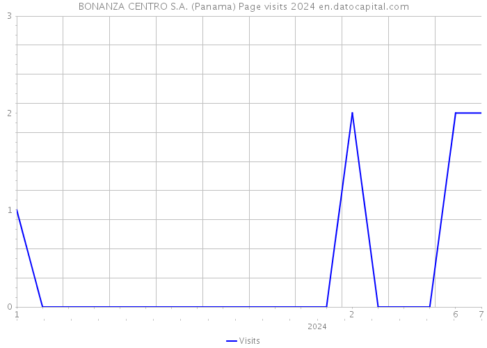 BONANZA CENTRO S.A. (Panama) Page visits 2024 