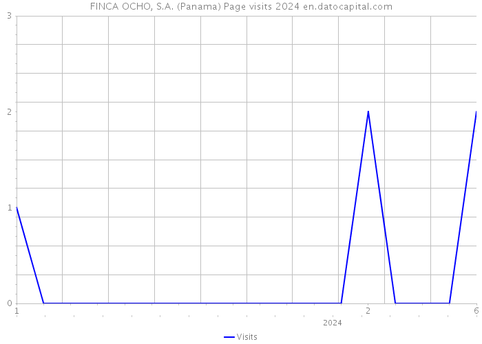 FINCA OCHO, S.A. (Panama) Page visits 2024 