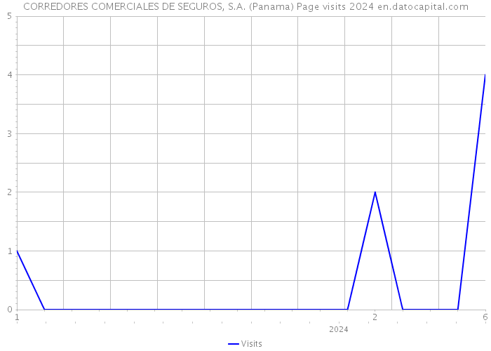 CORREDORES COMERCIALES DE SEGUROS, S.A. (Panama) Page visits 2024 