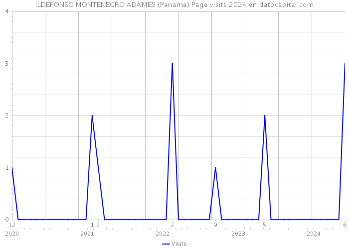 ILDEFONSO MONTENEGRO ADAMES (Panama) Page visits 2024 