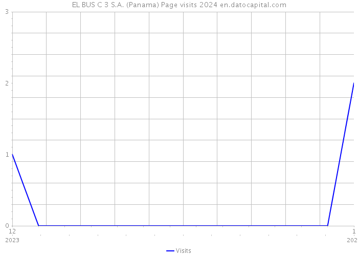 EL BUS C 3 S.A. (Panama) Page visits 2024 