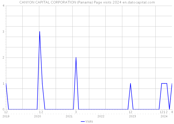 CANYON CAPITAL CORPORATION (Panama) Page visits 2024 