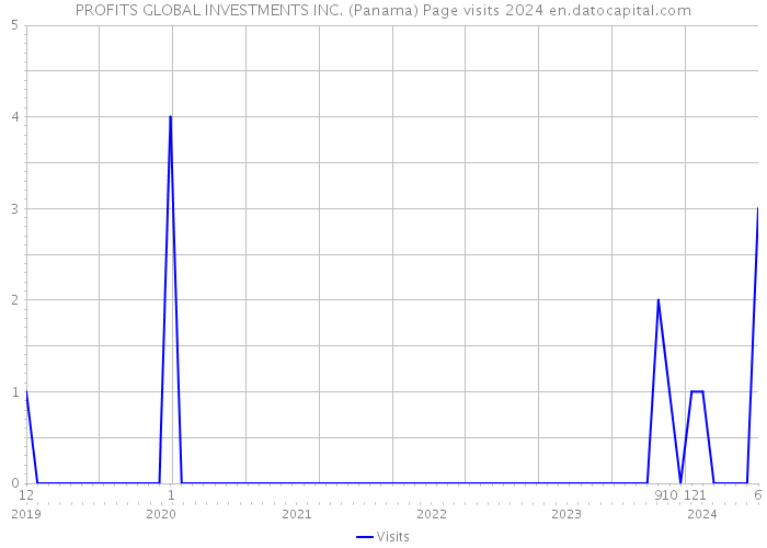 PROFITS GLOBAL INVESTMENTS INC. (Panama) Page visits 2024 