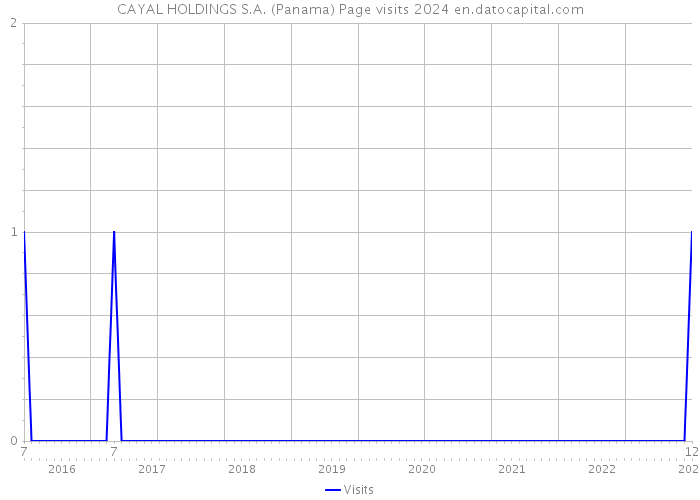 CAYAL HOLDINGS S.A. (Panama) Page visits 2024 