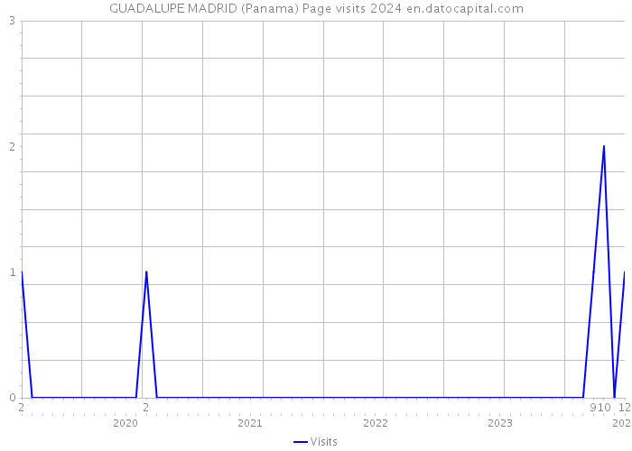 GUADALUPE MADRID (Panama) Page visits 2024 