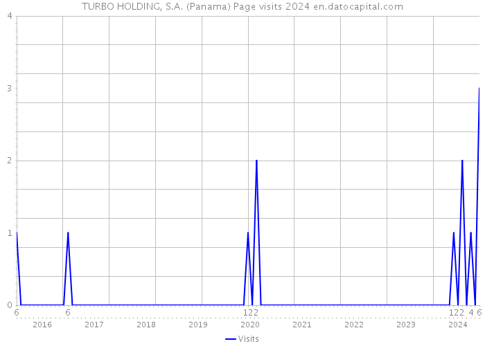 TURBO HOLDING, S.A. (Panama) Page visits 2024 