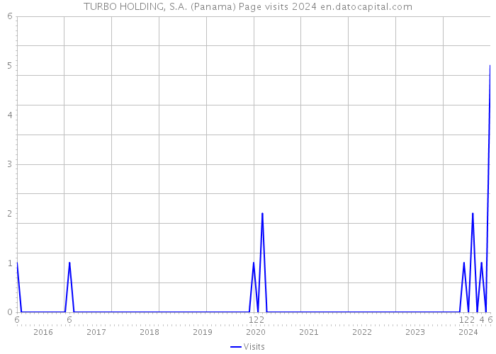 TURBO HOLDING, S.A. (Panama) Page visits 2024 