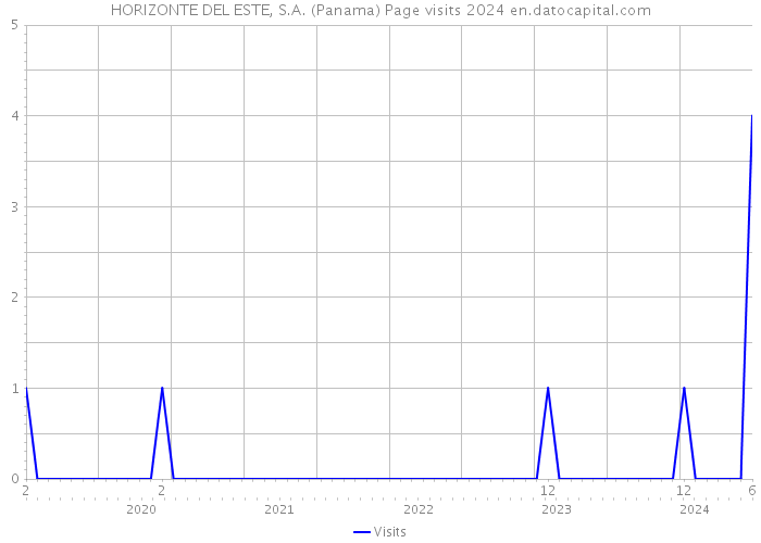 HORIZONTE DEL ESTE, S.A. (Panama) Page visits 2024 