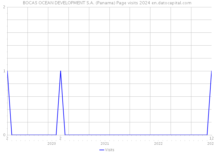BOCAS OCEAN DEVELOPMENT S.A. (Panama) Page visits 2024 