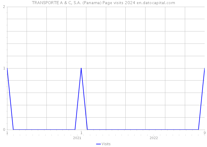 TRANSPORTE A & C, S.A. (Panama) Page visits 2024 