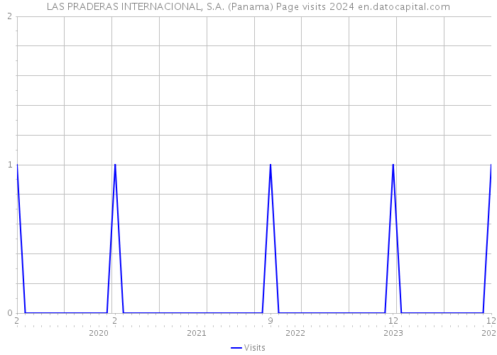 LAS PRADERAS INTERNACIONAL, S.A. (Panama) Page visits 2024 