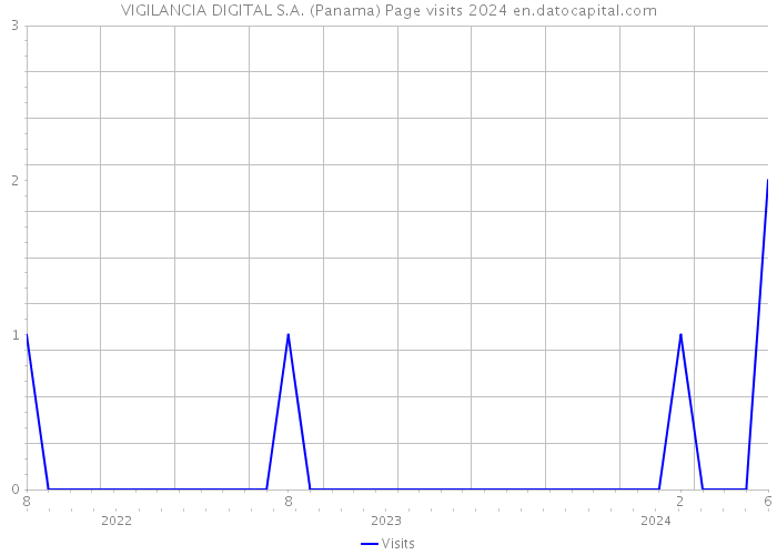 VIGILANCIA DIGITAL S.A. (Panama) Page visits 2024 