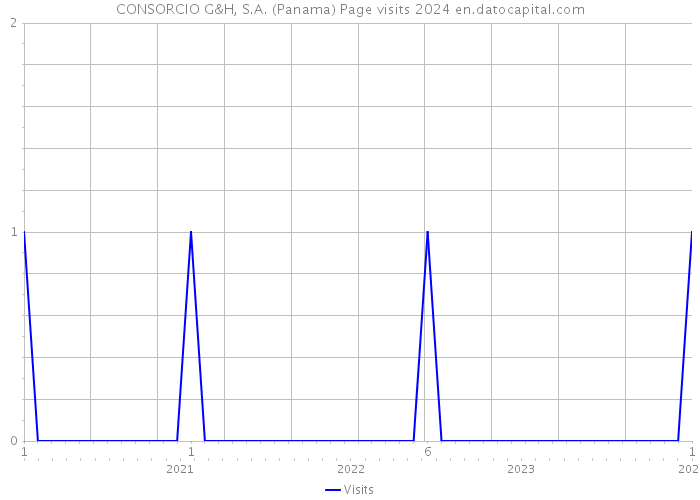CONSORCIO G&H, S.A. (Panama) Page visits 2024 