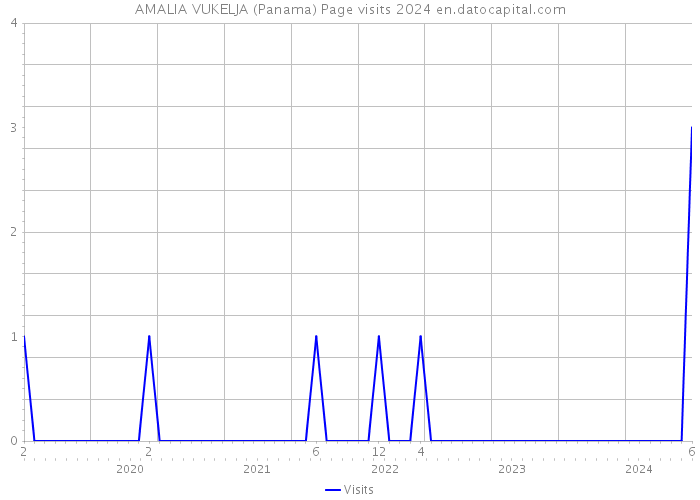 AMALIA VUKELJA (Panama) Page visits 2024 