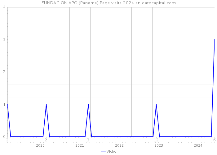 FUNDACION APO (Panama) Page visits 2024 