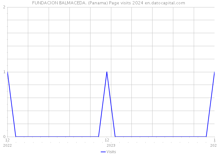 FUNDACION BALMACEDA. (Panama) Page visits 2024 