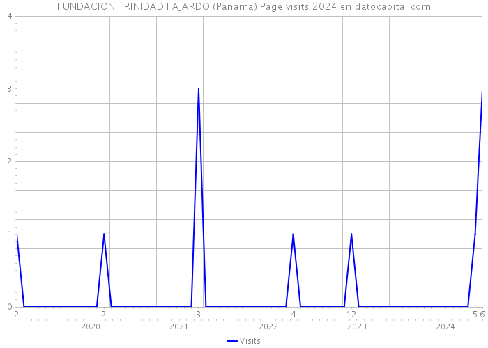 FUNDACION TRINIDAD FAJARDO (Panama) Page visits 2024 