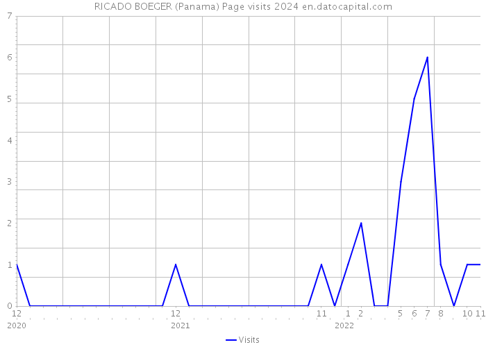 RICADO BOEGER (Panama) Page visits 2024 
