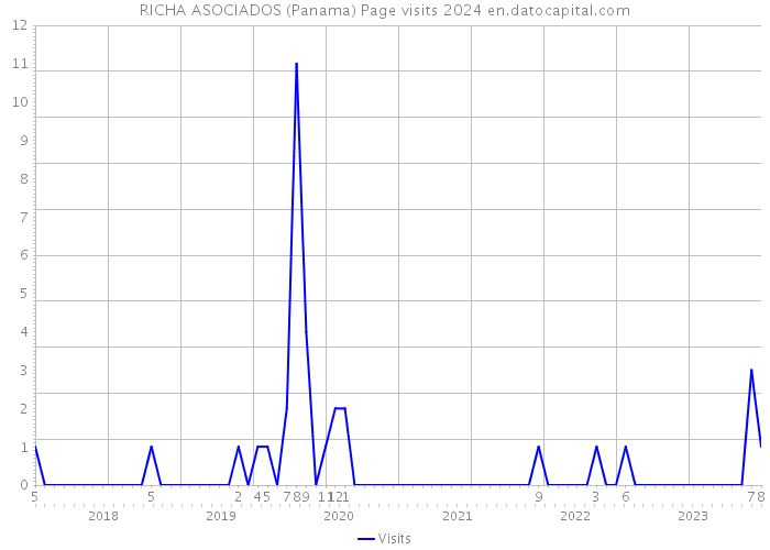 RICHA ASOCIADOS (Panama) Page visits 2024 