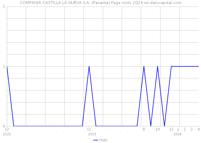 COMPANIA CASTILLA LA NUEVA S.A. (Panama) Page visits 2024 