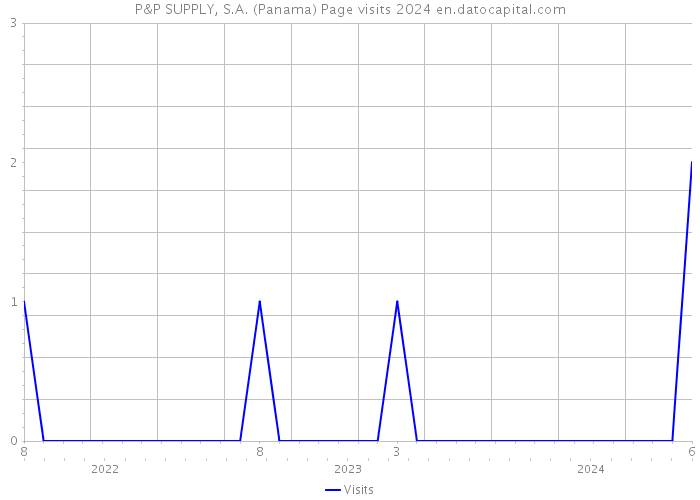 P&P SUPPLY, S.A. (Panama) Page visits 2024 