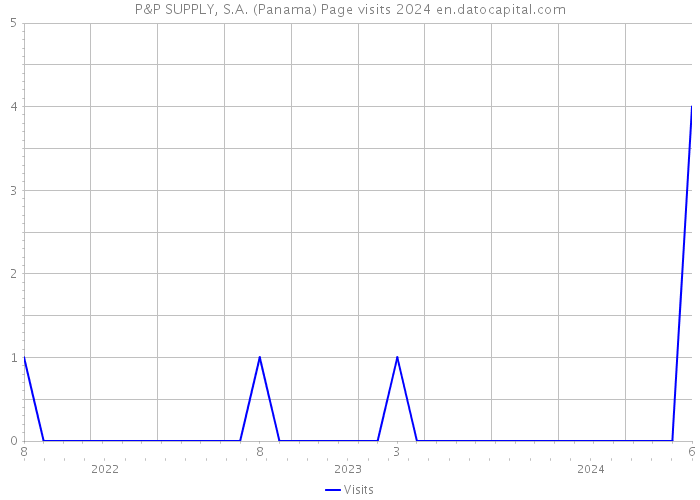 P&P SUPPLY, S.A. (Panama) Page visits 2024 