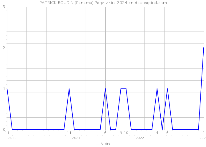 PATRICK BOUDIN (Panama) Page visits 2024 