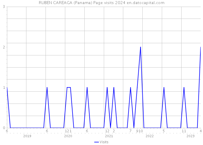 RUBEN CAREAGA (Panama) Page visits 2024 