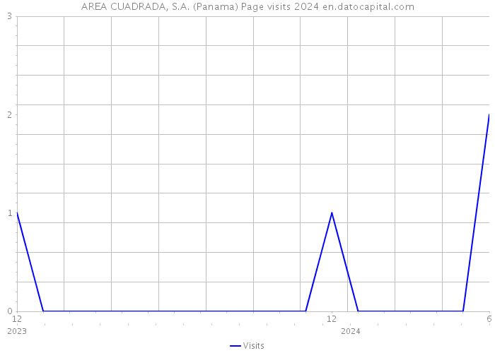 AREA CUADRADA, S.A. (Panama) Page visits 2024 