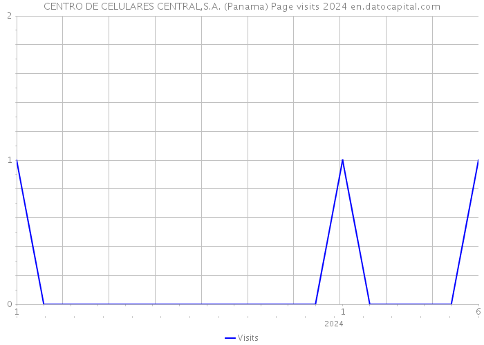 CENTRO DE CELULARES CENTRAL,S.A. (Panama) Page visits 2024 