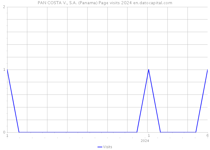 PAN COSTA V., S.A. (Panama) Page visits 2024 