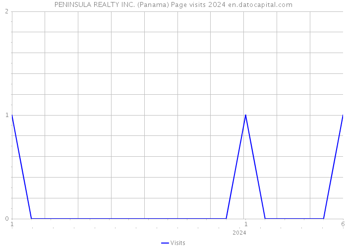 PENINSULA REALTY INC. (Panama) Page visits 2024 