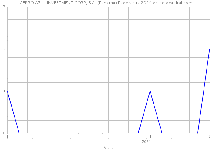 CERRO AZUL INVESTMENT CORP, S.A. (Panama) Page visits 2024 