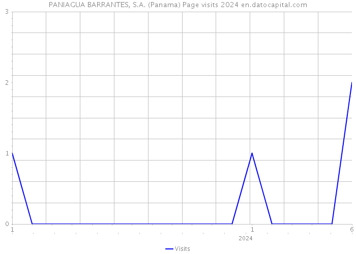 PANIAGUA BARRANTES, S.A. (Panama) Page visits 2024 