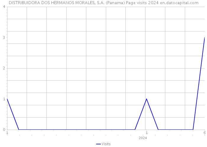 DISTRIBUIDORA DOS HERMANOS MORALES, S.A. (Panama) Page visits 2024 