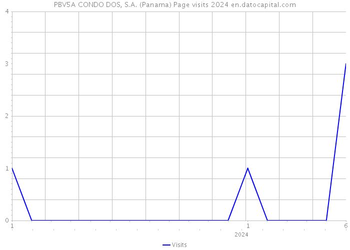 PBV5A CONDO DOS, S.A. (Panama) Page visits 2024 