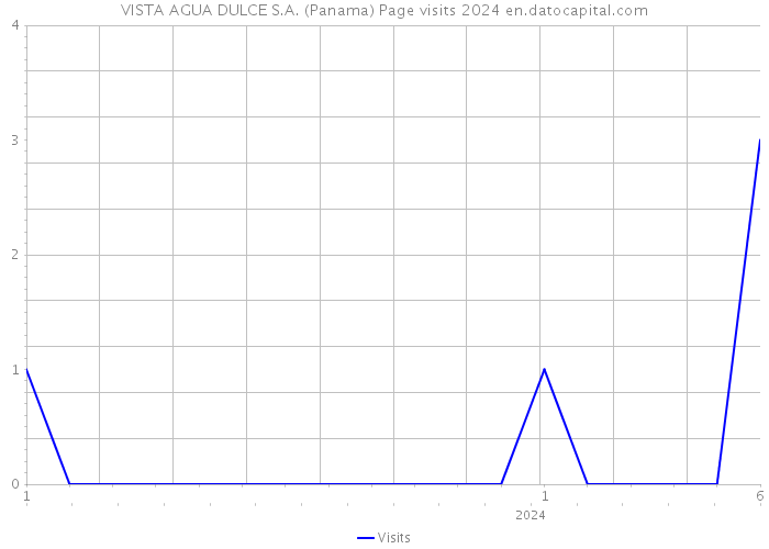 VISTA AGUA DULCE S.A. (Panama) Page visits 2024 