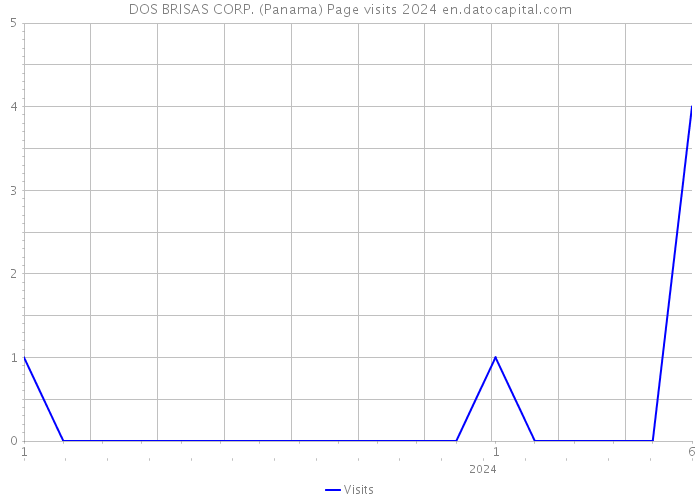 DOS BRISAS CORP. (Panama) Page visits 2024 