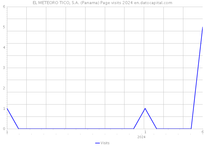 EL METEORO TICO, S.A. (Panama) Page visits 2024 