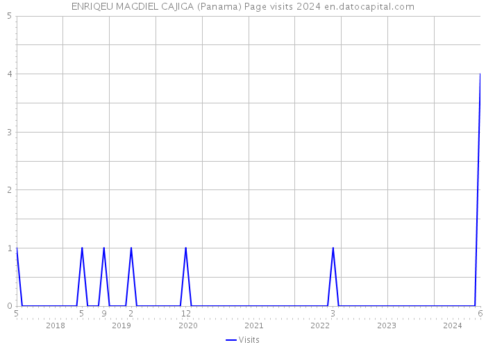ENRIQEU MAGDIEL CAJIGA (Panama) Page visits 2024 