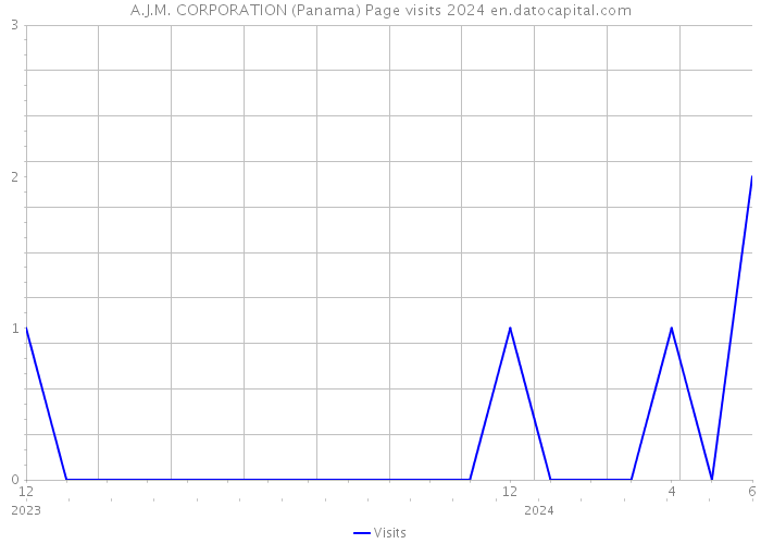 A.J.M. CORPORATION (Panama) Page visits 2024 