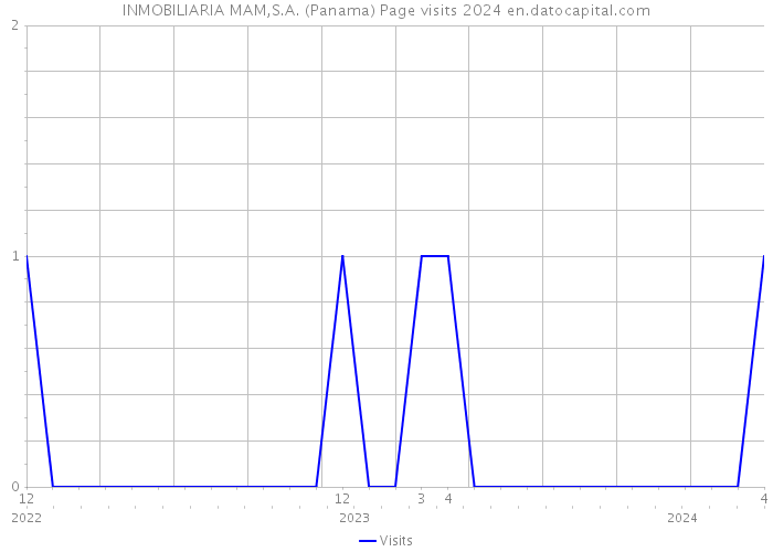 INMOBILIARIA MAM,S.A. (Panama) Page visits 2024 
