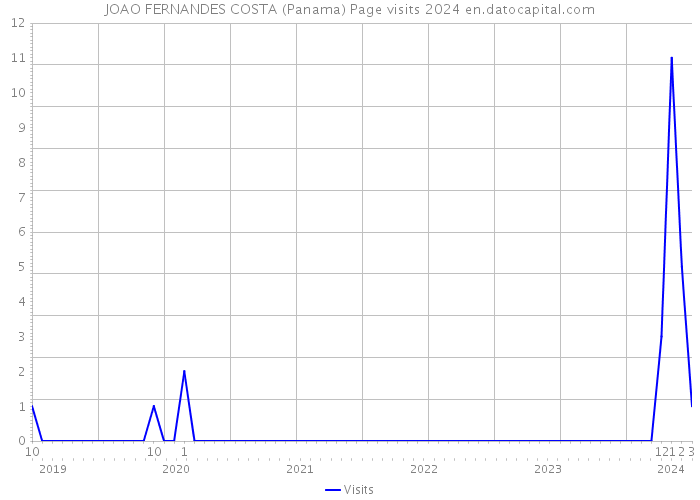 JOAO FERNANDES COSTA (Panama) Page visits 2024 