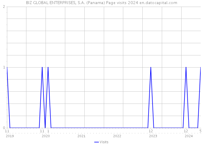 BIZ GLOBAL ENTERPRISES, S.A. (Panama) Page visits 2024 