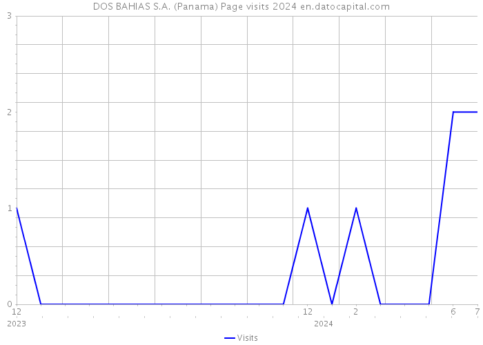 DOS BAHIAS S.A. (Panama) Page visits 2024 
