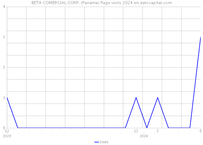 BETA COMERCIAL CORP. (Panama) Page visits 2024 