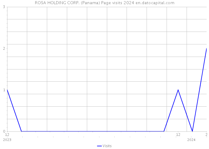 ROSA HOLDING CORP. (Panama) Page visits 2024 